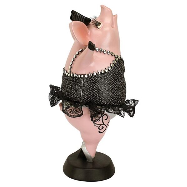 Design Toscano QS2814 5 Inch Hog Heaven Twinkle Toe Pig Statue