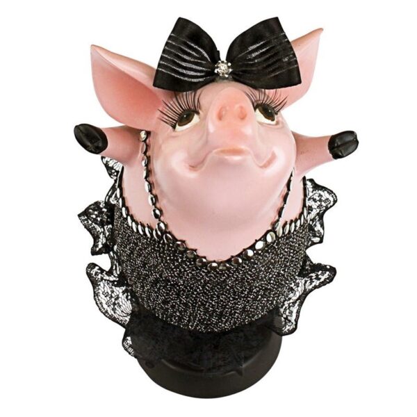 Design Toscano QS2814 5 Inch Hog Heaven Twinkle Toe Pig Statue