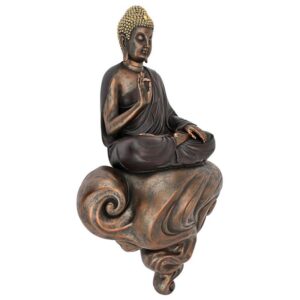 Design Toscano QS28828 12 1/2 Inch Enlightened Buddha on a Cloud Plaque