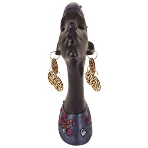 Design Toscano QS28852 8 1/2 Inch Badu African Woman Headdress Sculpture