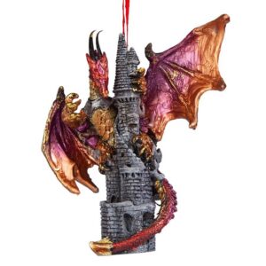 Design Toscano QS291250 4 1/2 Inch Zanzibar The Gothic Dragon Holiday Ornament