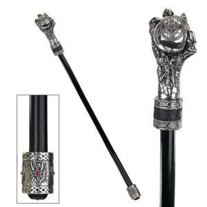 Design Toscano QS292249 Dragonsthorne 2 1/2 Inch Dragons Grasp Gothic Walking Stick