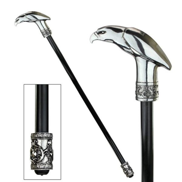 Design Toscano QS2924345 Dragonsthorne 6 1/2 Inch Piercing Presence Eagle Walking Stick