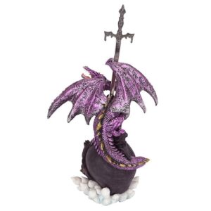 Design Toscano QS292685 5 Inch Savage Sabre Gothic Dragon Statue