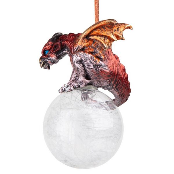 Design Toscano QS293582 2 Inch The Pensive Percher Dragon 2018 Collectible Holiday Ornament