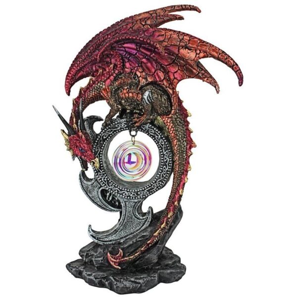 Design Toscano QS293907 5 1/2 Inch Carnelian the Wind Serpent Dragon Statue