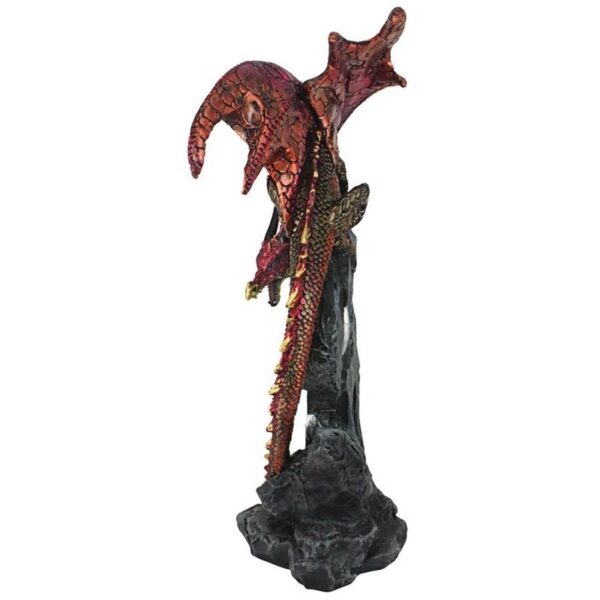 Design Toscano QS293907 5 1/2 Inch Carnelian the Wind Serpent Dragon Statue