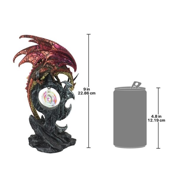 Design Toscano QS293907 5 1/2 Inch Carnelian the Wind Serpent Dragon Statue