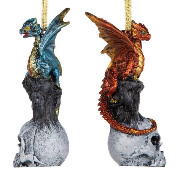 Design Toscano QS294025 2 Inch Dragons of Skull Hollow Holiday Ornaments