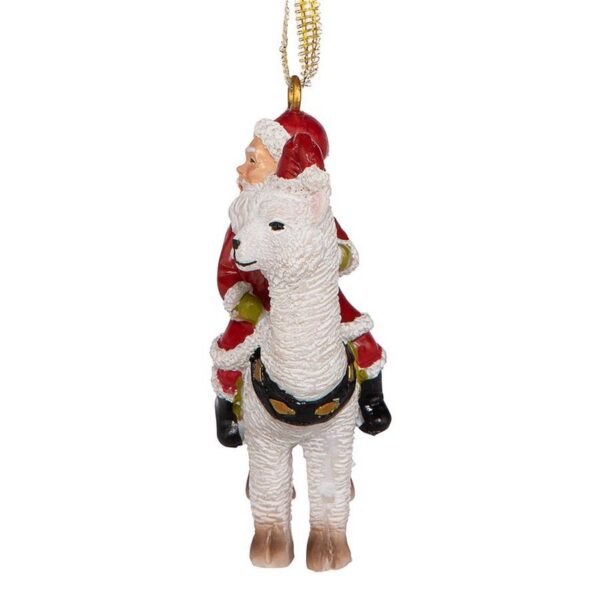 Design Toscano QS29845 2 Inch Santa's New Xmas Ride Llama Holiday Ornament