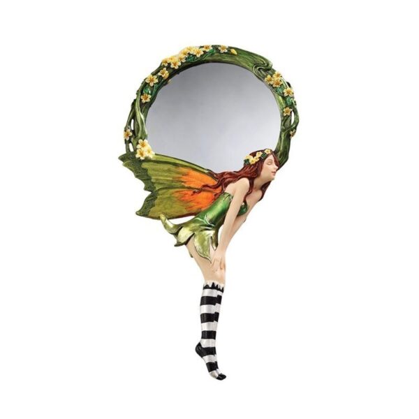 Design Toscano QS329053 5 1/2 Inch Lochloy House Fairy Hand Mirror