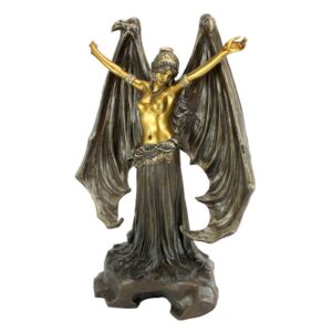 Design Toscano QS34759 9 1/2 Inch Mistress of the Night Dark Angel Statue