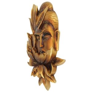 Design Toscano QS348192 8 1/2 Inch Buddha Lotus Wall Plaque