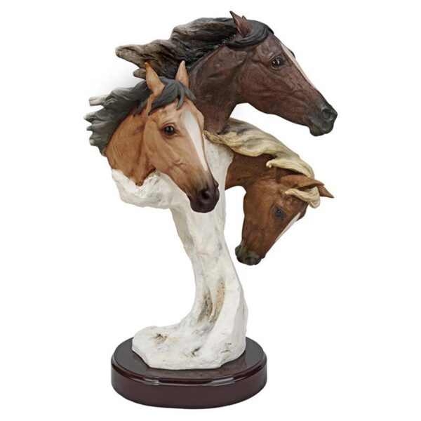 Design Toscano QS873 10 1/2 Inch Large Racing the Wind Wild Horse Statue