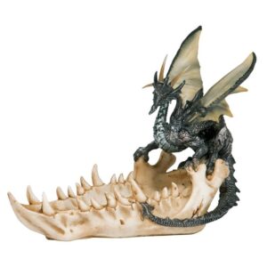 Design Toscano QS91305 9 Inch Jaw of the Dragon Offering Dish