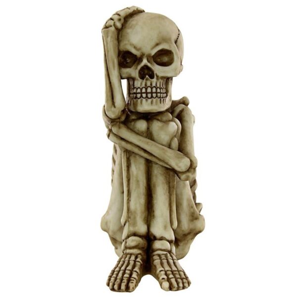 Design Toscano QS924351 4 1/2 Inch Mr Bone Jangles Skeleton Sitter, Set of 2