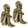 Design Toscano QS924351 4 1/2 Inch Mr Bone Jangles Skeleton Sitter, Set of 2