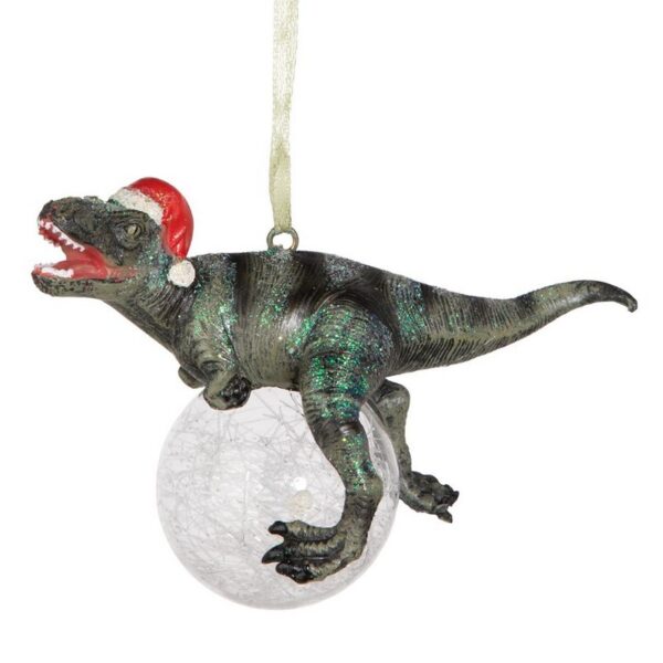 Design Toscano QS93320 5 Inch Blitzer The T Rex Christmas Ornament