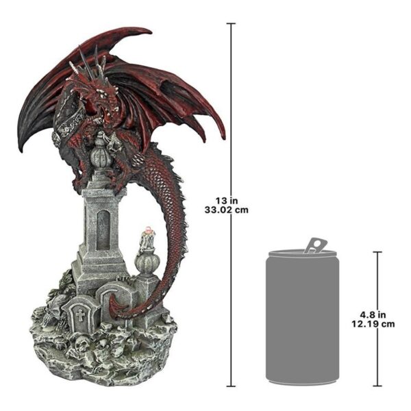 Design Toscano QS93454 7 Inch Warrior Dragon of The Necropolis Statue