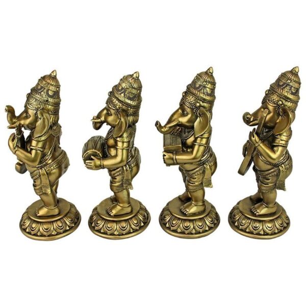 Design Toscano QS93599 3 Inch Musical Ganesha, Set of 4