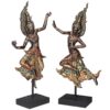 Design Toscano QS937012 8 1/2 Inch Set of Thai Teppanon Temple Dancers