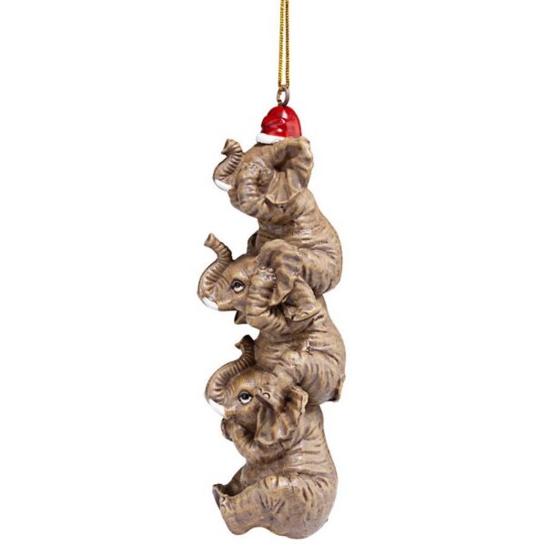 Design Toscano QS94879 1 1/2 Inch See Speak Hear No Evil Elephant Holiday Ornament