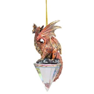 Design Toscano QS94881 2 Inch Diamond Dragon 2019 Gothic Holiday Ornament