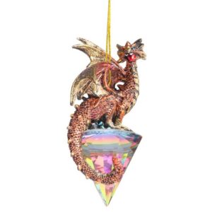 Design Toscano QS94881 2 Inch Diamond Dragon 2019 Gothic Holiday Ornament