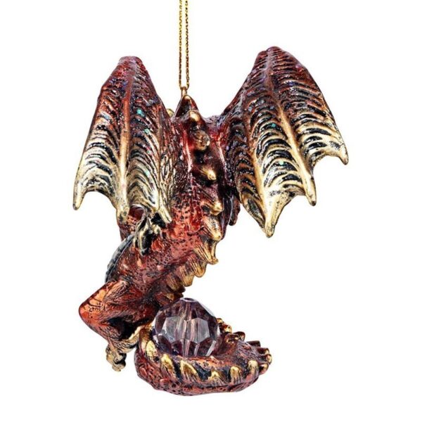 Design Toscano QS95305 4 Inch 2021 Dragon Xmas Ornament