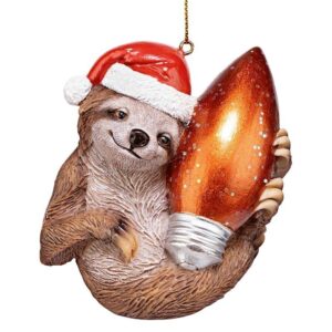 Design Toscano QS95306 3 Inch Sloth Xmas Ornament