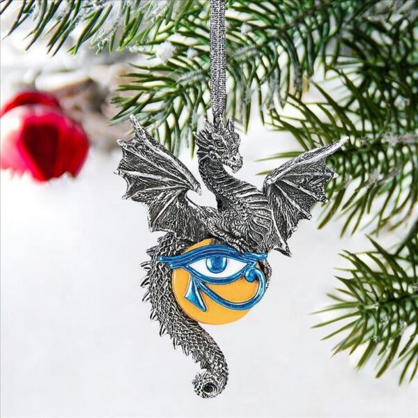 Design Toscano QS95406 3 1/2 Inch Dragon Defender of The Ancient Amulet 2022 Gothic Christmas Ornament