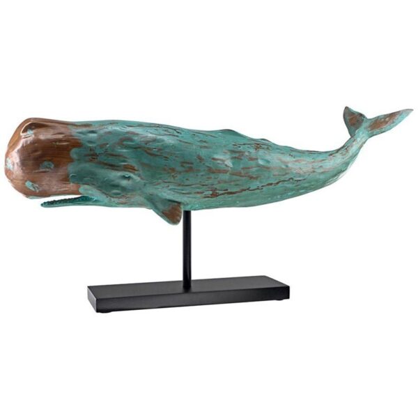 Design Toscano SD1120725 30 1/2 Inch Folk Art Whale Statue