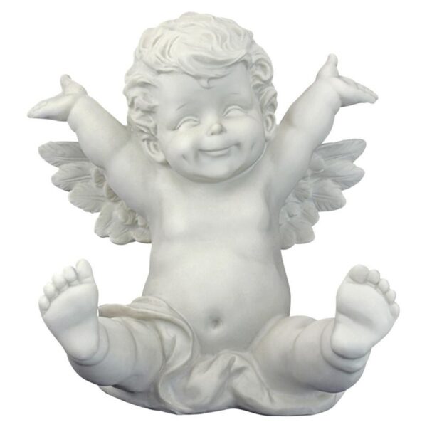 Design Toscano SH3042209 10 Inch Topsy Cherub Statue