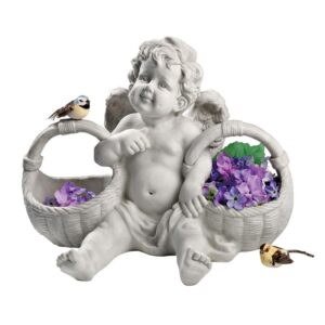 Design Toscano SH38010413 16 Inch Basket of Treats Cherub Statue