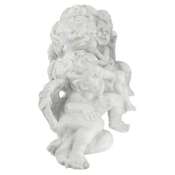 Design Toscano SH380151 18 Inch Cherub Conclave Shelf Sitting Angel Sculpture