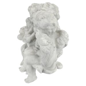 Design Toscano SH380151 18 Inch Cherub Conclave Shelf Sitting Angel Sculpture