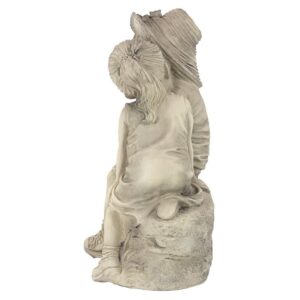 Design Toscano SH38019413 8 1/2 Inch Kissing Kids Boy and Girl Statue