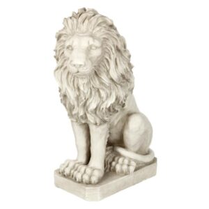 Design Toscano SH4210 12 1/2 Inch Mansfield Manor Lion Sentinel Statue