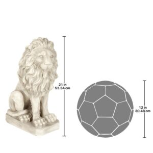 Design Toscano SH43 13 Inch Mansfield Manor Lion Looking Right