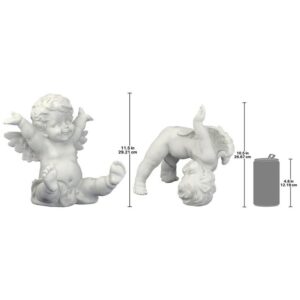 Design Toscano SH93042209 10 Inch Set of Topsy and Turvey Cherub Statues