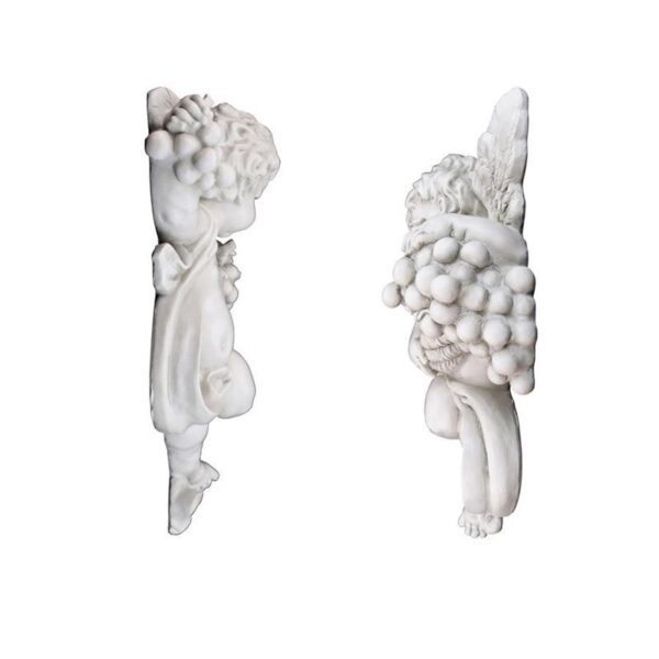 Design Toscano SH9715239 10 1/2 Inch Cherub Harvest Plaques