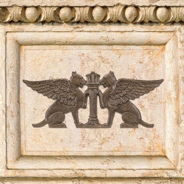 Design Toscano SP1110 23 1/2 Inch Double Griffin Overdoor