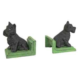 Design Toscano SP1331 4 Inch Sitting Scotty Dog Cast Iron Bookend Set