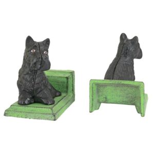 Design Toscano SP1331 4 Inch Sitting Scotty Dog Cast Iron Bookend Set