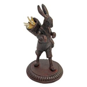 Design Toscano SP1341 3 1/2 Inch Wandering Rabbit Matchstick Holder