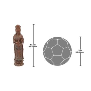 Design Toscano SP19006 4 1/2 Inch Goddess Guan Yin Iron Statue