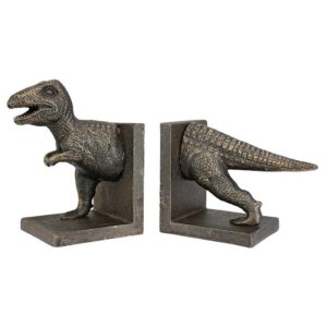 Design Toscano SP2814 11 1/2 Inch T-Rex Dinosaur Bookend Set