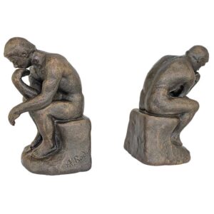 Design Toscano SP2926 4 Inch Rodins Thinker Bookend Pair