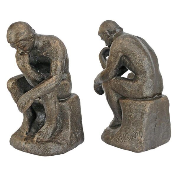 Design Toscano SP2926 4 Inch Rodins Thinker Bookend Pair