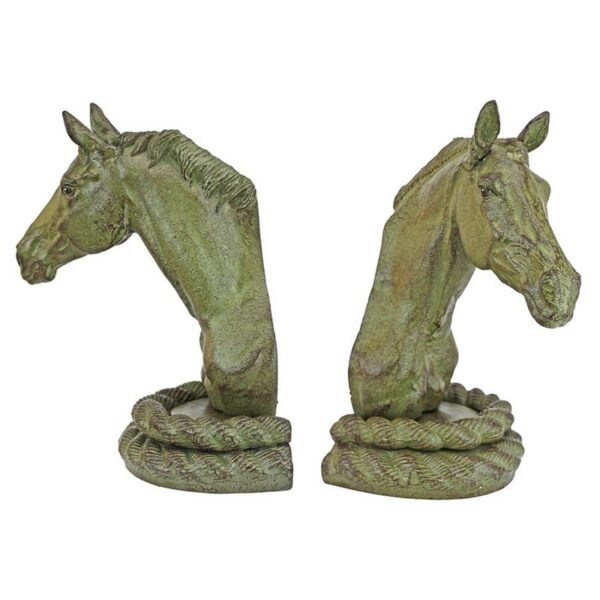 Design Toscano SP915 6 1/2 Inch Equestrian Elegance Bookend Pair